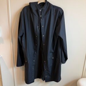 Rains Jacket, navy, size small